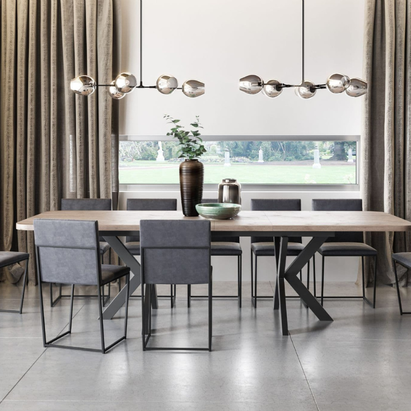 Oslo Oak Laminate Dining Table