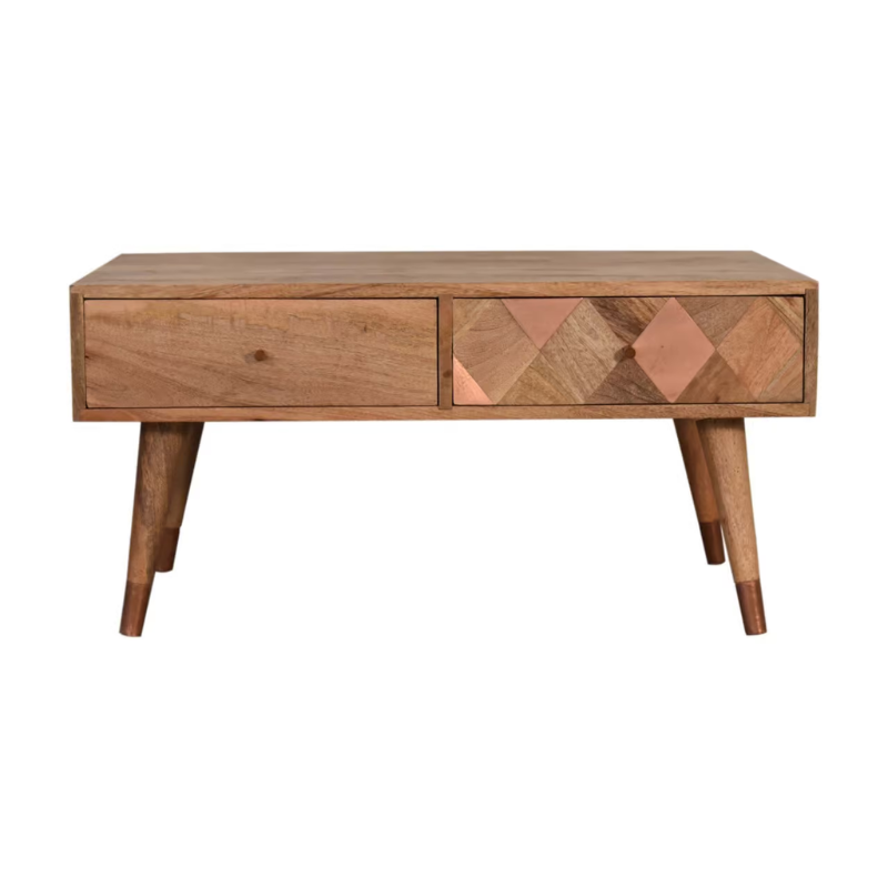 Brass Inlay Coffee Table